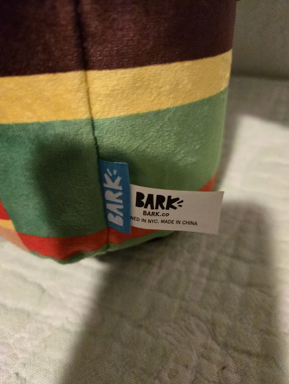NWT Bark Box Holiday Plush Nutcracker Dog Toy.